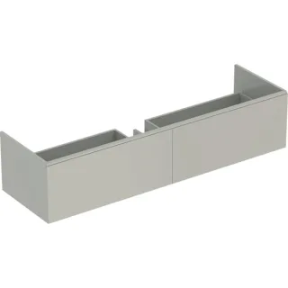 Geberit Xeno2 Unterschrank f. Waschtisch aus VARICOR mit zwei Hl., 159,5x35x47,3cm, greige, 50034600 500346001