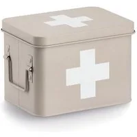 Zeller Present Ablageregal Medizinbox, Metall, beige