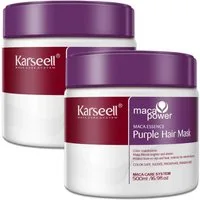 Karseell Haarmaske Purple Haarmaske Haarpflege für Blondes Blondiertes Graues Haar 500ml, 2-tlg., Haarpflege, Haarmaske, Karseell, Blondiertes Haar