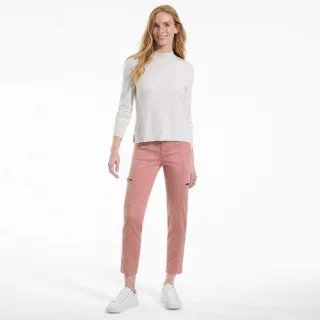 7/8-Cargohose aus Lyocell-Mischung Mid Waist, Damen,  Rot, Baumwolle/Baumwoll-Mischung, by Lands' End