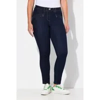 Ulla Popken Regular-fit-Jeans Jeans Sarah schmales Bein Zipptaschen Stretch
