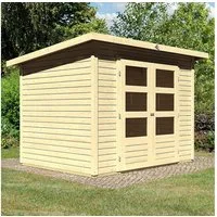 Karibu Gartenhaus Stockach 3, BxT: 282x210 cm, (Set), naturbelassen, terragrau oder anthrazit, Made in Germany