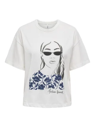 ONLY - T-Shirt - Onltenna weiß - Gr. - XS