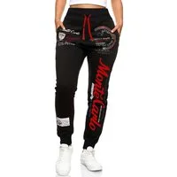 L.gonline Jogginghose Damen Jogginghose, Freizeithose, Sporthose, Monte Carlo 592 (Sweatpants, 1-tlg) mit elastischem Bund