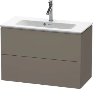 Duravit L-Cube Waschtischunterbau wandhängend Flanell Grau Seidenmatt 820x391x550 mm - LC625709090 LC625709090