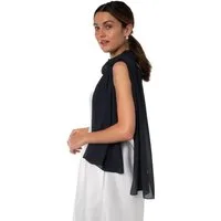MayTree Modeschal Chiffon Schal, Damen Stola, Umschlagtuch für Abendkleid, Hijab, (Stück, 1-St)