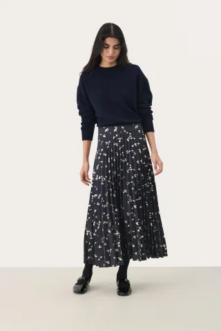 Rock A-shape Navy Foil Print navy