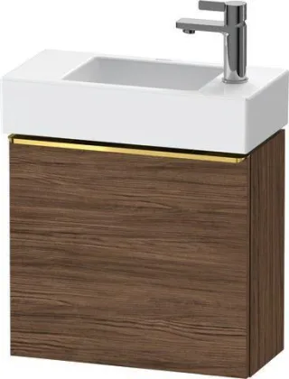 Duravit D-Neo Waschtischunterbau wandhängend Nussbaum dunkel Matt 484x222x440 mm - DE4219R34210000 DE4219R34210000