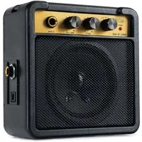 Rocktile GA-5 Jimi Mini-Gitarrenverstärker Verstärker (Anzahl Kanäle: 1, 5 W, Betrieb mit Batterie oder Netzteil möglich)