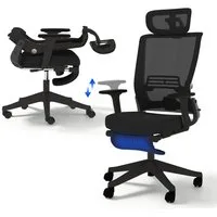FLEXISPOT Bürostuhl Foldex Ergonomischer Bürostuhl – Ideal für Büro & Mittagspause (2D-Kopfstütze, Schreibtischstuhl mit Fußstütze – Perfekt für Home-Office & Entspannung), Faltbar, in verschiedenen Farben erhältlich, 90°-135° neigbar