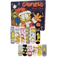 United Labels® Adventskalender Garfield Socken Adventskalender mit 12 Paar kurz und lang