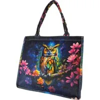 Einkaufszauber Shopper Shoppertasche Eule - Strandtasche Totebag -, Perfekt für jede Eulensammlerin