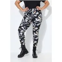 MIAMODA Funktionshose Leggings Tight Fit Blumenmuster