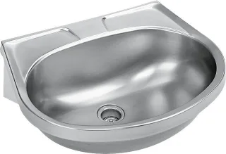 KWC Aquarotter Handwaschbecken, ANIMA, Edelstahl, 550x155x450 mm, ohne Überlauf, 2000090016 2000090016