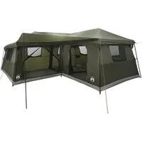 vidaXL Kuppelzelt Familienzelt mit Regenfly wasserdicht 14 Personen Olivegrün, (1 tlg)