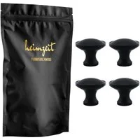 heimzeit Möbelgriff heimzeit Möbelknöpfe Rund groß (Set, 4-St), für Schubladen, Türen und Kommoden, inkl. Schraube