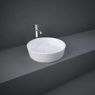 RAK Resort Aufsatzbecken-Waschbecken FEECT4200AWHA rund, Ø 42cm, weiß alpin