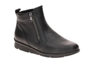 Waldl?ufer 693802 K-ROYA Damen Stiefeletten Schwarz Luftpolstersohle