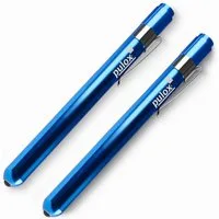 pulox Handleuchte Diagnostikleuchte aus Aluminium 2er-Set - LED-Penlight mit Mess-Skala