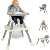 LALAHO Kinderklappstuhl 7-in-1 Kinderstuhl Stuhl Baby Esszimmerstuhl,Babystuhl, Kinderwagen Mitwachsstuhl und Babystuhl für Neugeborene