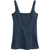 Next Jeanskleid Verziertes Jeans-Minikleid (1-tlg)