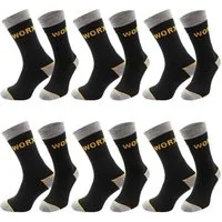Chili Lifestyle Arbeitssocken 6 Paar Herren WORX Premium Funktionssocken (Multipack, 6-Paar, Work Socken robust, verstärkt, gepolsterte Sohle, atmungsaktiv) Sicherheitssocken aus Nachhaltige recycelte Baumwolle
