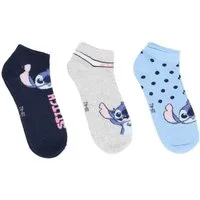 Textiel Trade B.V. Kurzsocken Damen Sneaker Lilo & Stitch – 3er Pack Baumwollsocken, Sportsocken