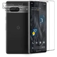 CoolGadget Schutzfolie Panzerfolie für Pixel 7, (Spar-Set 4in1, 2x Displayschutz, 2x Kameraschutz), Panzerglas Schutzfolie für Google Pixel 7 Folie