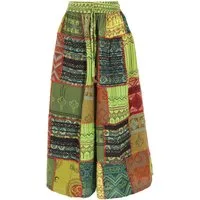 Guru-Shop Relaxhose Bequeme Palazzohose, weite Patchwork.. alternative Bekleidung