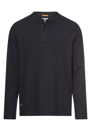 camel active - Henleyshirt mit Knopfleiste dark navy - Gr. - M