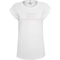 Be Famous Print-Shirt Mama needs Champagne Studs (1-tlg., keine)