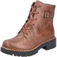 Rieker Schnürboots, Winterstiefel, Boots mit kontrastfarbener Rahmennaht