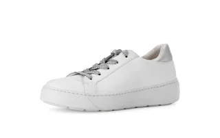 pius gabor - Sneaker low Glattleder weiß weiß - Gr. - 5.5 UK