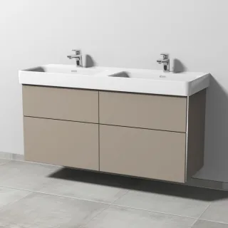 Sanipa 3way Waschtischunterbau zu Laufen Pro S Waschtisch mit 4 Auszügen, Sandgrau-Matt BS77167