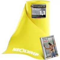 NEOLYMP Physiobänder Widerstandsbänder auf Rolle – Zuschneidbare Fitnessbänder aus TPE, Elastische Resistance Bands in 5 Stärken & 3 Längen – 15 cm breit