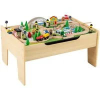 COSTWAY Kindertisch (Set, 78-St), 5 in 1 multifunktionaler Spieltisch, ab 3 Jahren