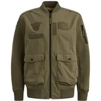 PME LEGEND Bomberjacke Ärmel aus Sweatware, Vorder- und Rückenteil aus Webware