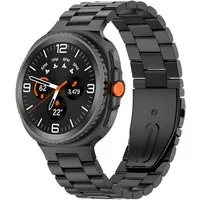 SmartUP Smartwatch-Armband für Samsung Galaxy Watch 8 / 8 Classic Metall Edelstahl Gliederband, inklusive Kürzwerkzeug