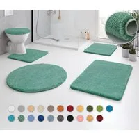 Kleine Wolke Badematte RELAX, Badvorleger, Badezimmer Teppich, Höhe 30 mm, rutschhemmend beschichtet, fußbodenheizungsgeeignet, Polyacryl, rechteckig, Badteppich, meliert, rechteckig, rund & als Set erhältlich