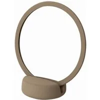 blomus Schminkspiegel -SONO- Kosmetikspiegel, Badspiegel, 5-fach-Vergrößerung, Soft-Touch, Abnehmbare Halterung