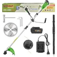 PRO CRAFT Akku-Freischneider ATA-20BS Akku Freischneider 20 V 420 mm Brushless + 1x Akku 4,0 Ah