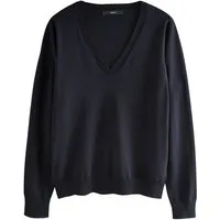 Next V-Ausschnitt-Pullover Weicher Pullover mit V-Ausschnitt und Baumwolle (1-tlg)