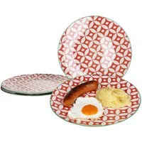 Ritzenhoff & Breker Speiseteller 4er Set Speiseteller Makina rot 26,5cm Ritzenhoff & Breker - 44768