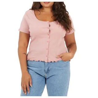 Brave Soul - T-Shirt für Damen, Plus (Graurosa)