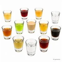MamboCat Schnapsglas 12er Set Wien Schnapsgläser 2cl Shot-Glas Stamper Pinnchen Glas, Glas