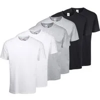 Fruit of the Loom T-Shirt, sechs Stück in unterschiedlicher Farbkomination (Packung, 6-tlg., 6er-Pack) mit Rundhalsausschnitt