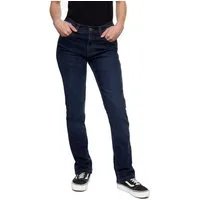 King Kerosin Motorradhose Queen Kerosin Motogear Dark Blue Damen Motorrad Jeans abriebfest reißfest