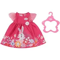 Baby Born Puppenkleidung Kleid Blümchen, 43 cm, mit Kleiderbügel