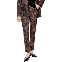 Marc Cain Jerseyhose Neutral Affinity Premium Damenmode Model: SYDNEY, Slim Fit mit Blumenprint