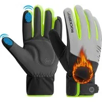 ROCKBROS Fahrradhandschuhe Winterhandschuhe Touchscreen Warm Winddicht für Fahrrad Ski Motorrad